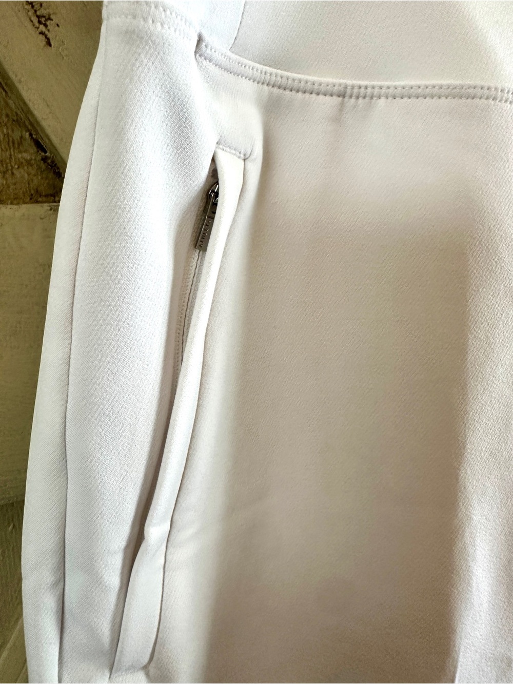 Athleta Endless High Rise Ankle Pants White Petite 12P Stretch Pull On - Picture 6 of 9